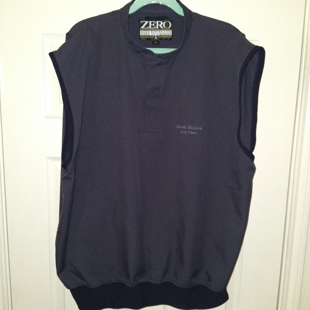 Zero Restriction Golf Quarter Snap Pullover Vest Men's sz Large